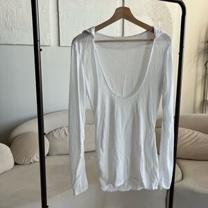 Elegant White Women's Coverup